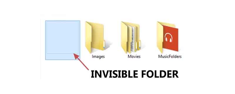 Create an invisible folder on Windows 10 or 11